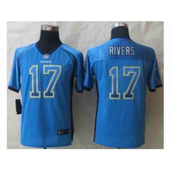 Youth 2014 New Nike San Diego Charger #17 Rivers blue Jerseys(Drift Fashion)